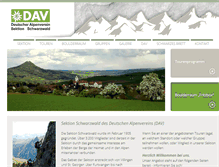 Tablet Screenshot of dav-schwarzwald.de